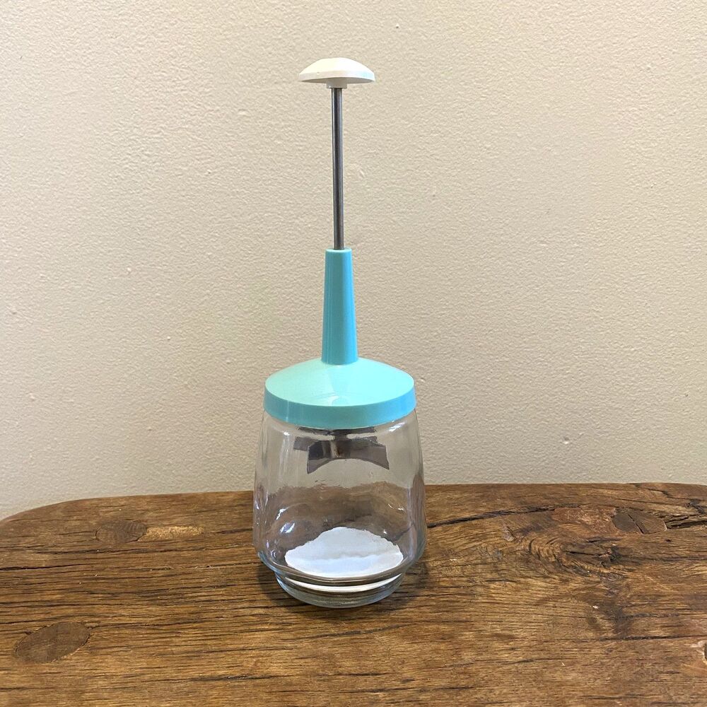 Vintage Federal Housewares Aqua Nut Herb Spice Chopper – Retro Kitchen Tool USA